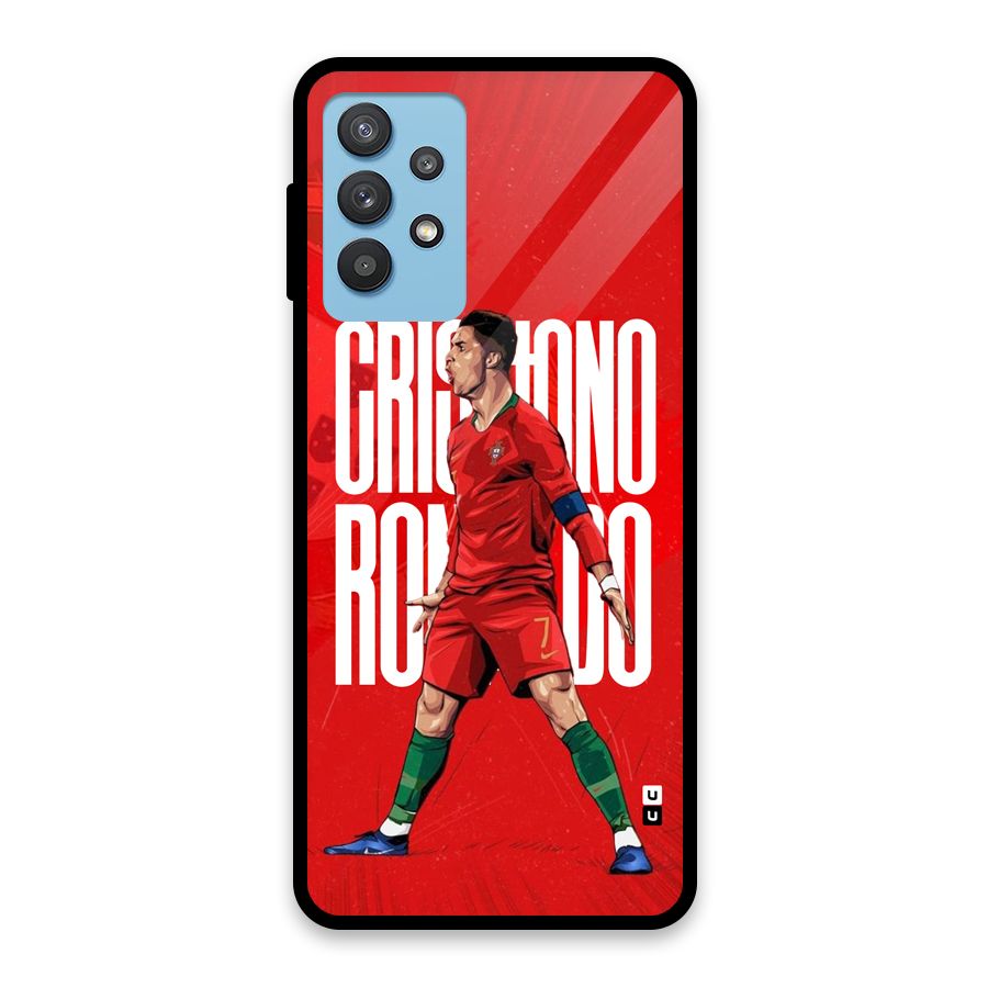 Soccer Star Roar Glass Back Case for Galaxy M32 5G
