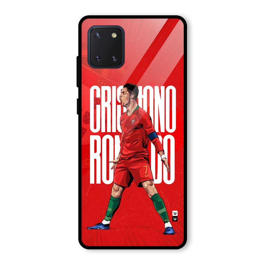 Soccer Star Roar Glass Back Case for Galaxy Note 10 Lite