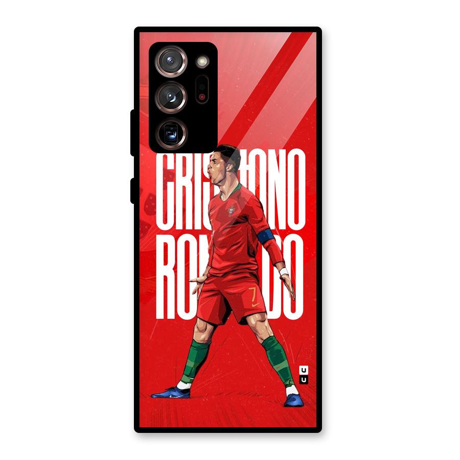 Soccer Star Roar Glass Back Case for Galaxy Note 20 Ultra