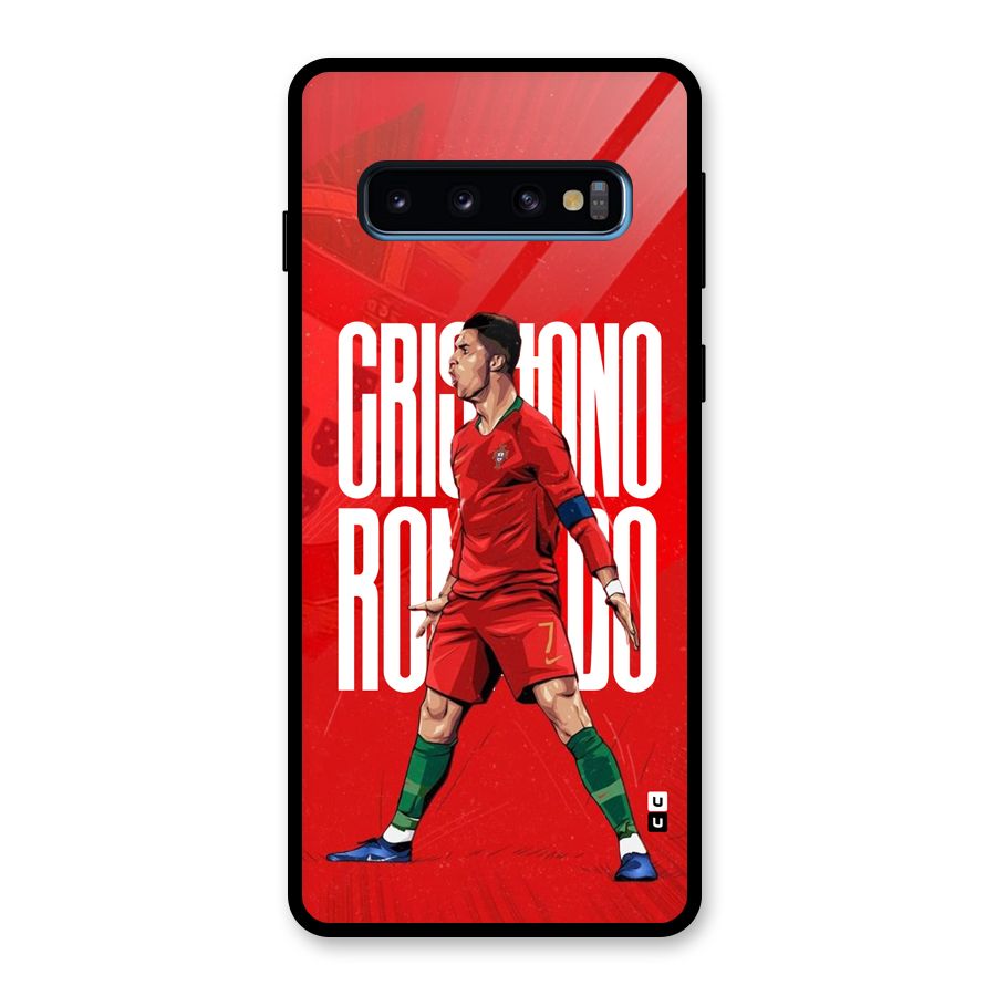 Soccer Star Roar Glass Back Case for Galaxy S10
