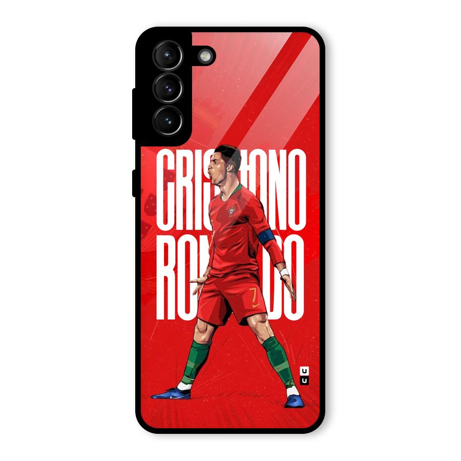Soccer Star Roar Glass Back Case for Galaxy S21 Plus