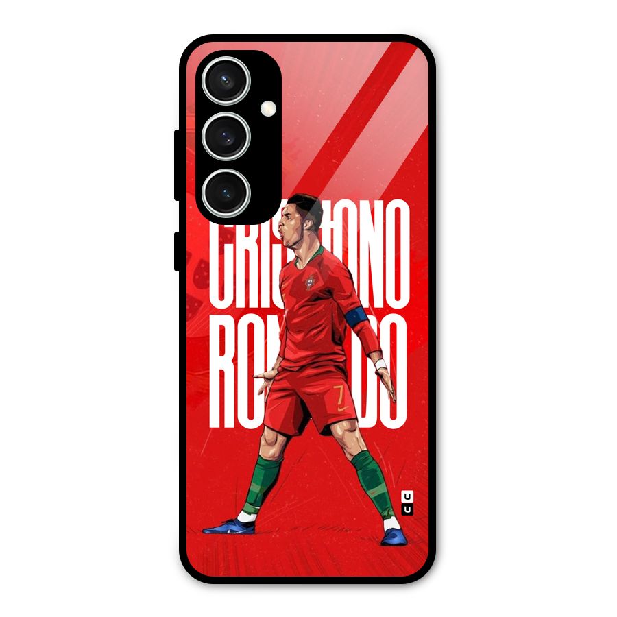 Soccer Star Roar Glass Back Case for Galaxy S23 FE