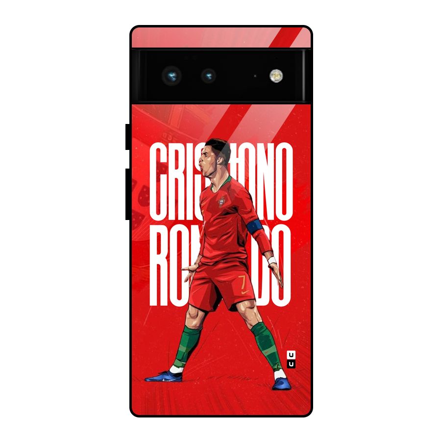 Soccer Star Roar Glass Back Case for Google Pixel 6
