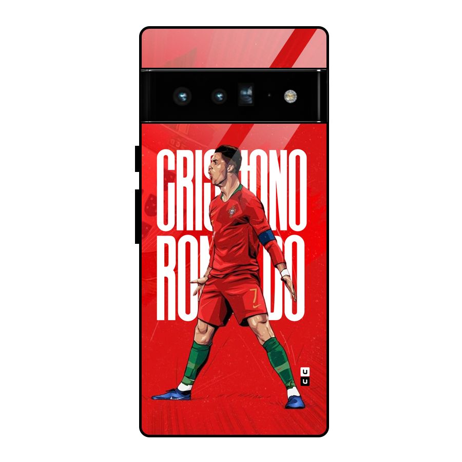 Soccer Star Roar Glass Back Case for Google Pixel 6 Pro