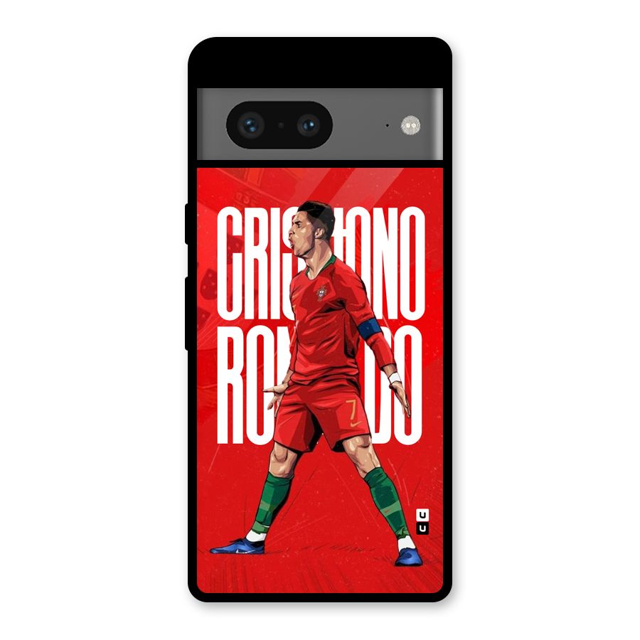 Soccer Star Roar Glass Back Case for Google Pixel 7