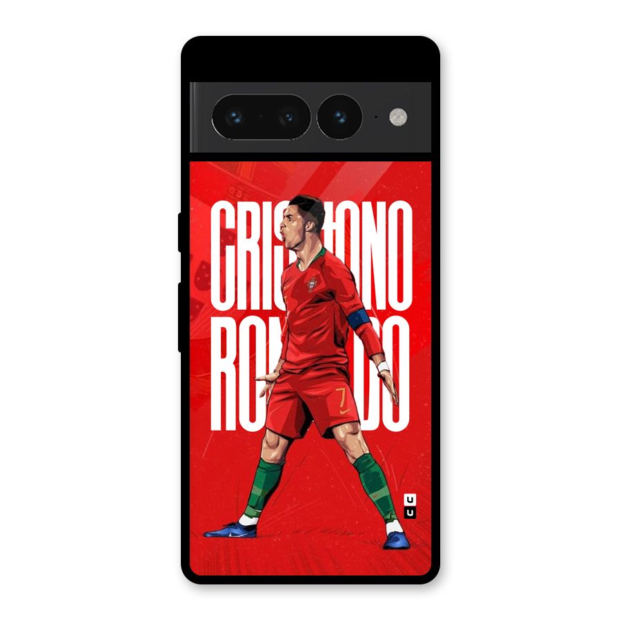 Soccer Star Roar Glass Back Case for Google Pixel 7 Pro
