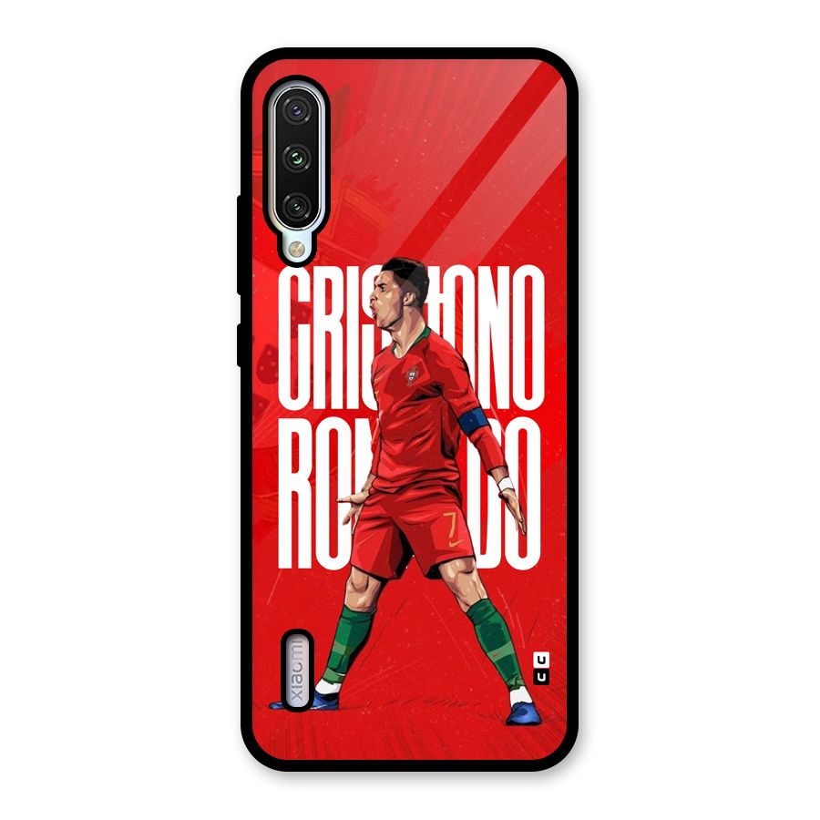 Soccer Star Roar Glass Back Case for Mi A3