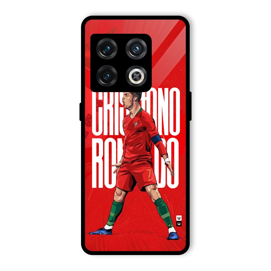 Soccer Star Roar Glass Back Case for OnePlus 10 Pro 5G