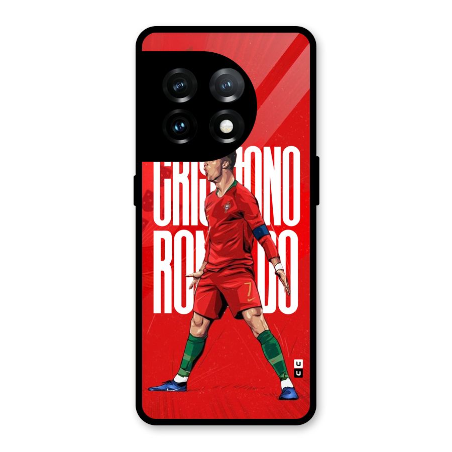 Soccer Star Roar Glass Back Case for OnePlus 11