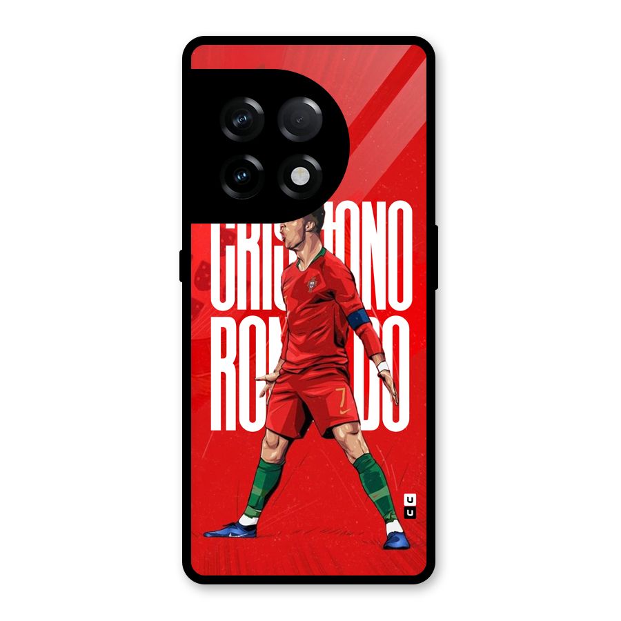 Soccer Star Roar Glass Back Case for OnePlus 11R