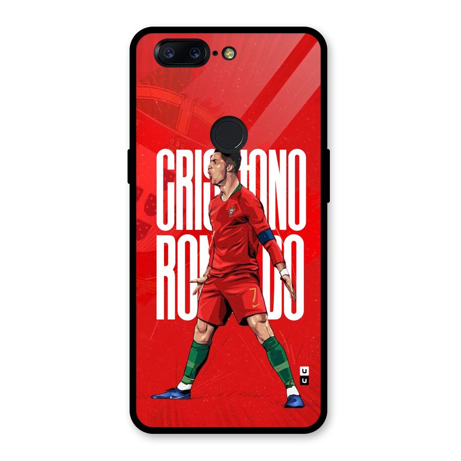 Soccer Star Roar Glass Back Case for OnePlus 5T