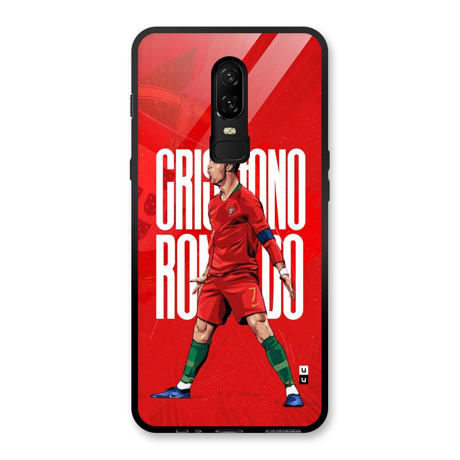 Soccer Star Roar Glass Back Case for OnePlus 6
