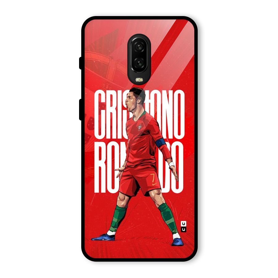 Soccer Star Roar Glass Back Case for OnePlus 6T