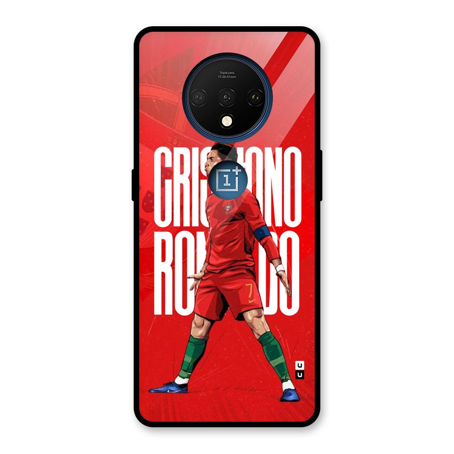 Soccer Star Roar Glass Back Case for OnePlus 7T