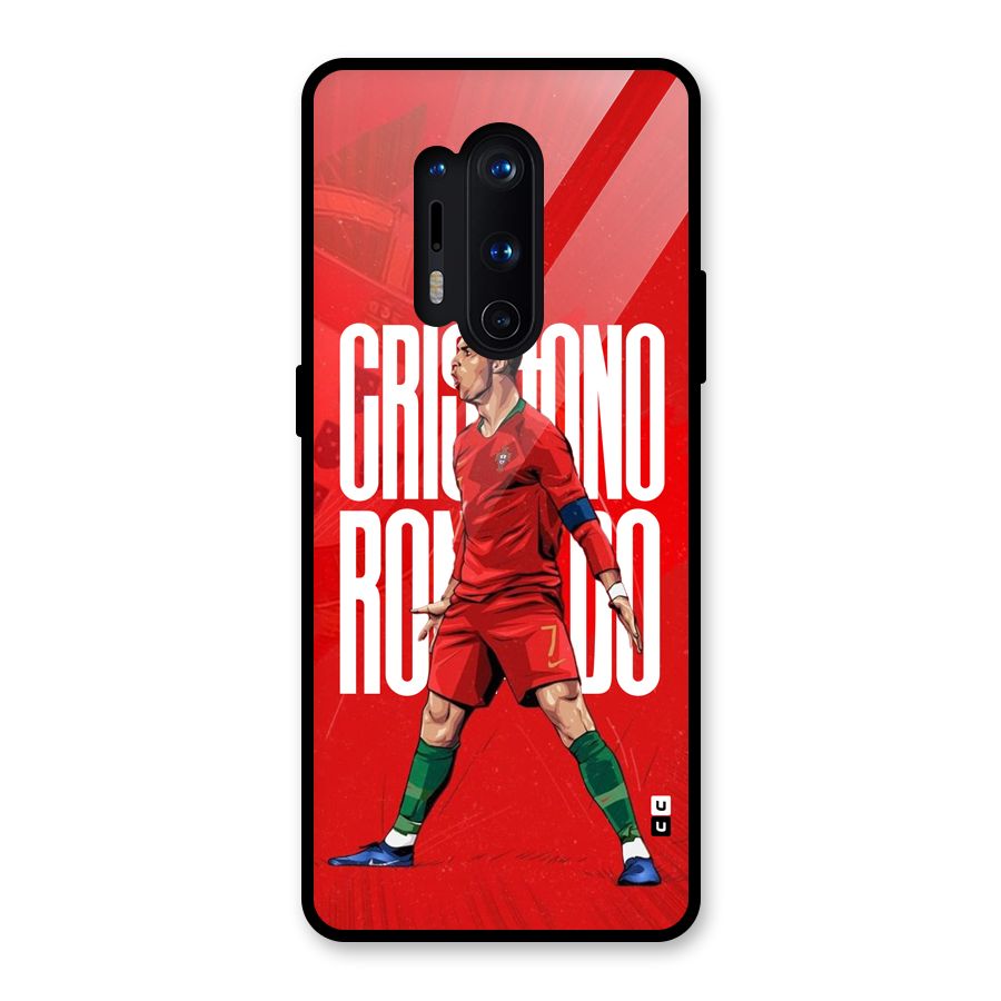 Soccer Star Roar Glass Back Case for OnePlus 8 Pro