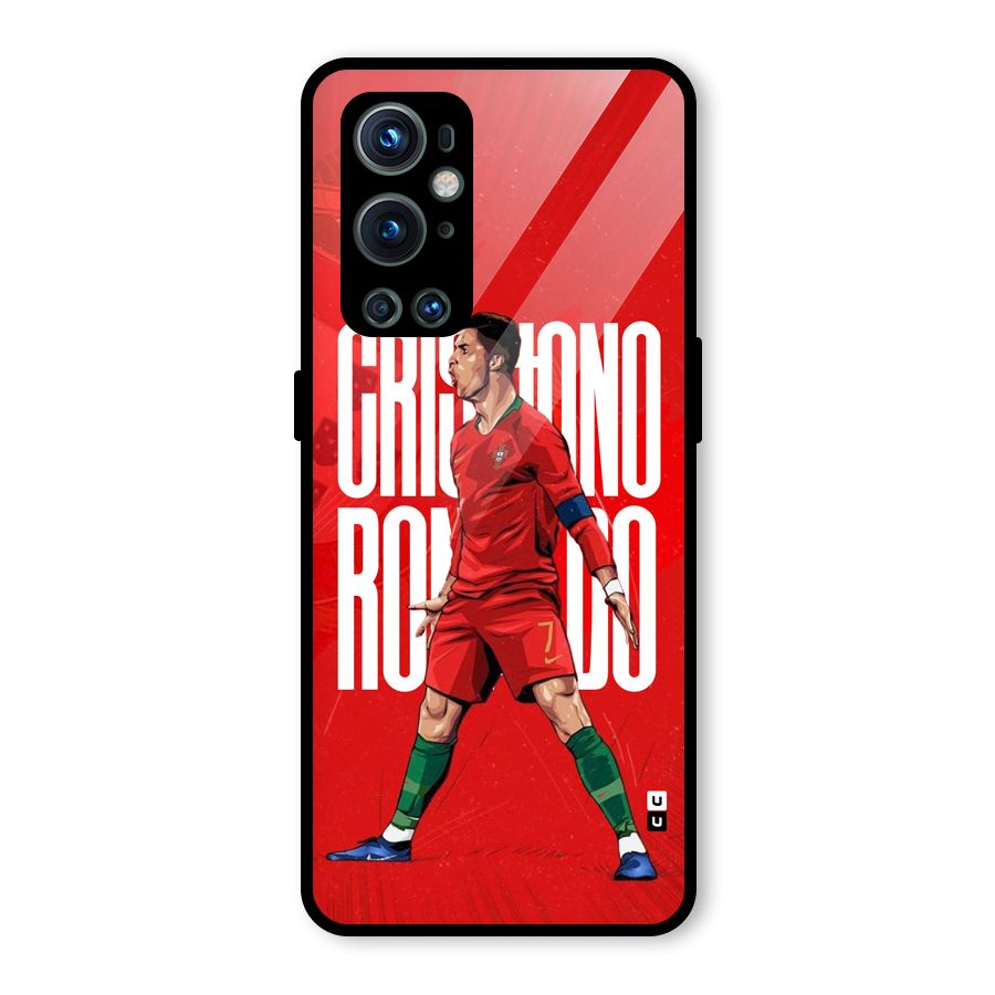 Soccer Star Roar Glass Back Case for OnePlus 9 Pro