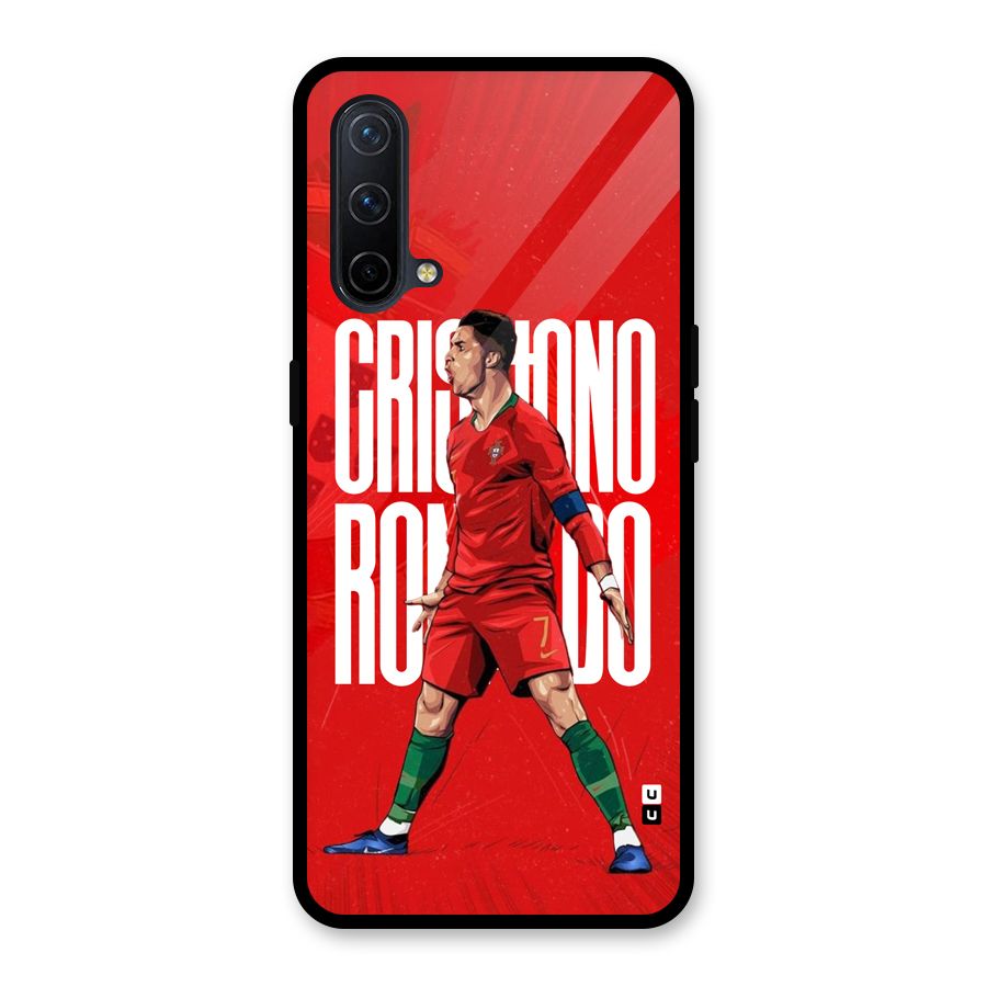 Soccer Star Roar Glass Back Case for OnePlus Nord CE 5G