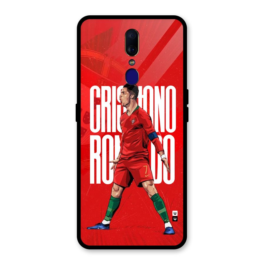 Soccer Star Roar Glass Back Case for Oppo F11