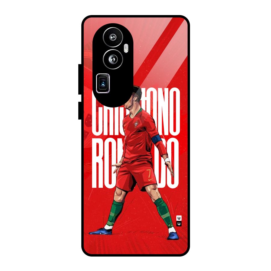 Soccer Star Roar Glass Back Case for Oppo Reno10 Pro Plus