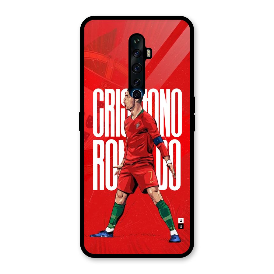 Soccer Star Roar Glass Back Case for Oppo Reno2 Z