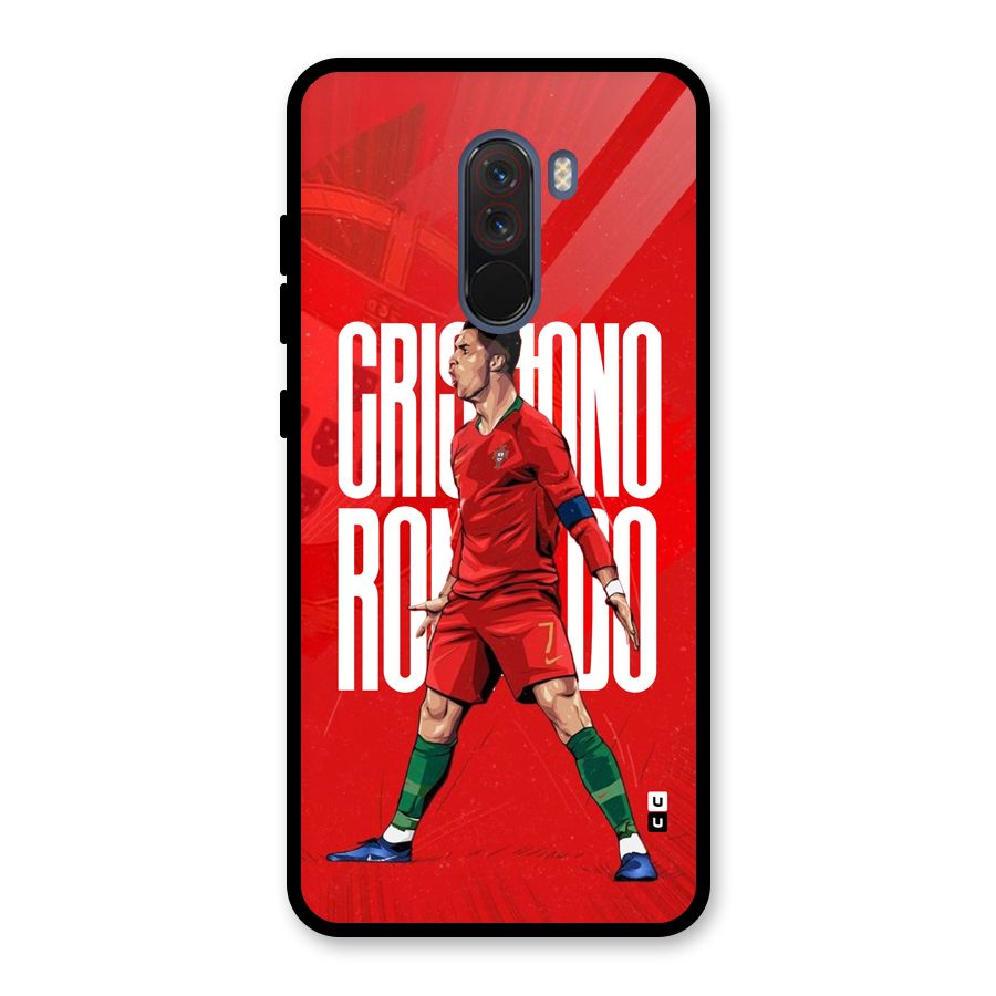Soccer Star Roar Glass Back Case for Poco F1