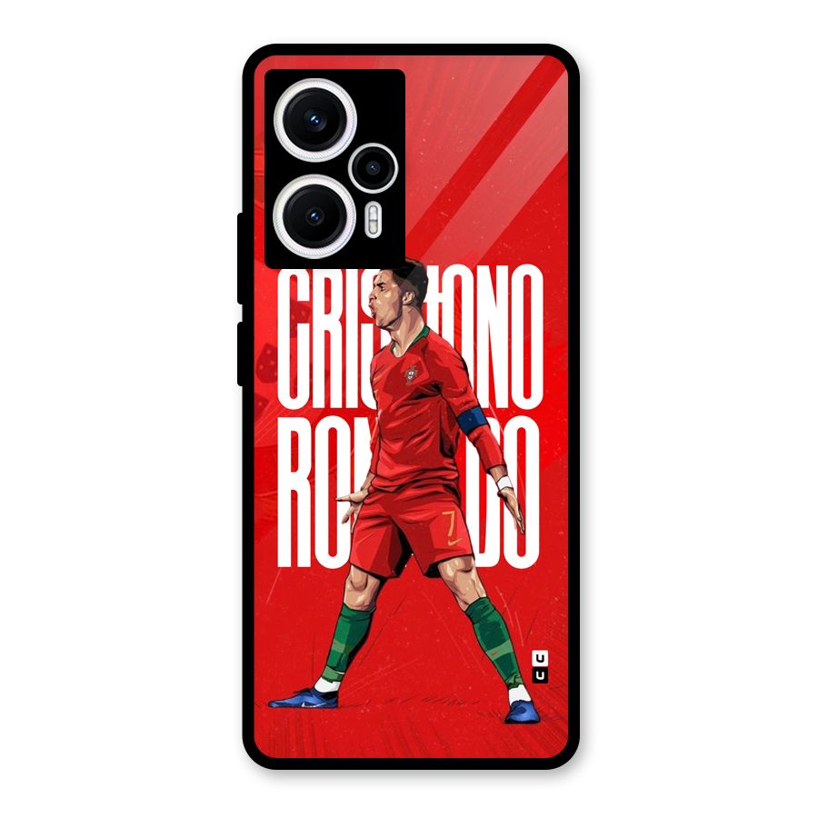 Soccer Star Roar Glass Back Case for Poco F5