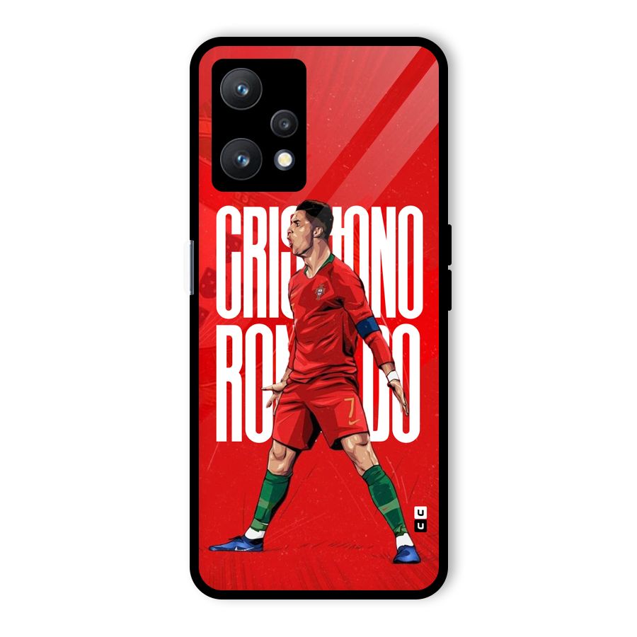 Soccer Star Roar Glass Back Case for Realme 9 Pro 5G