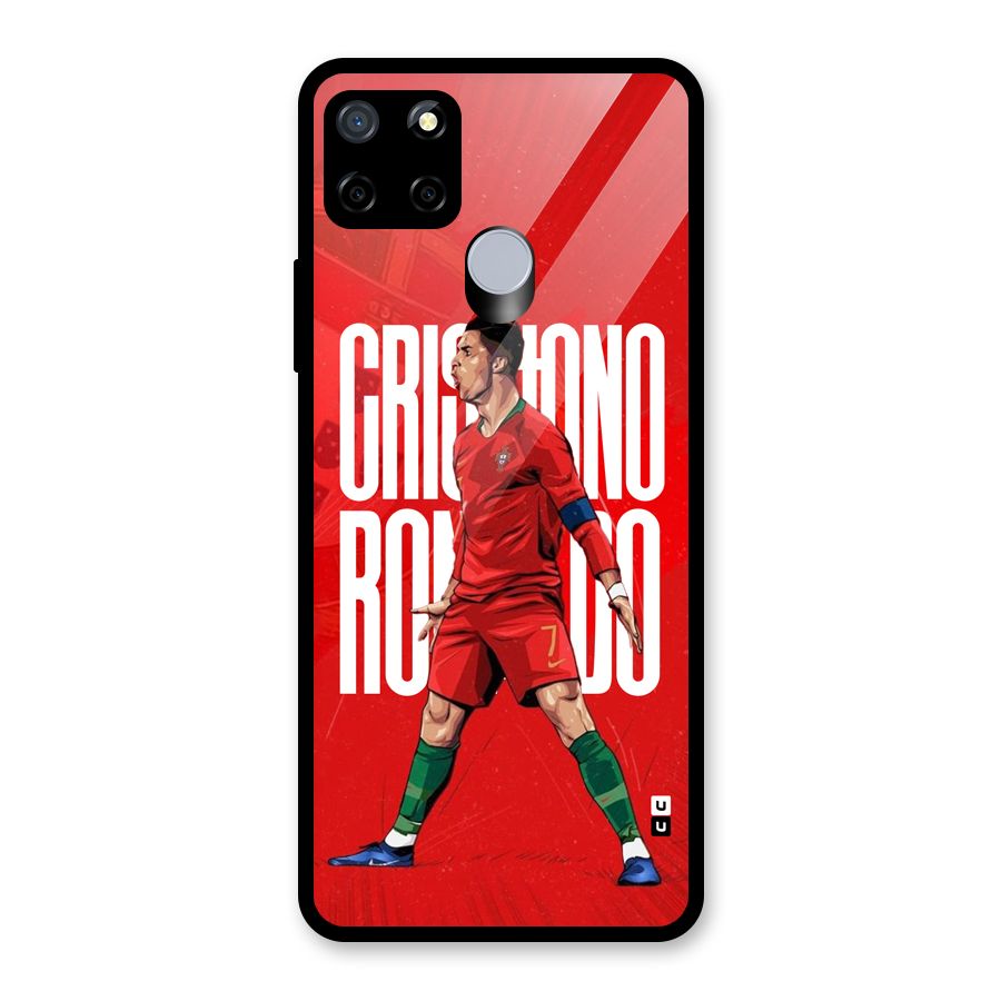 Soccer Star Roar Glass Back Case for Realme C15