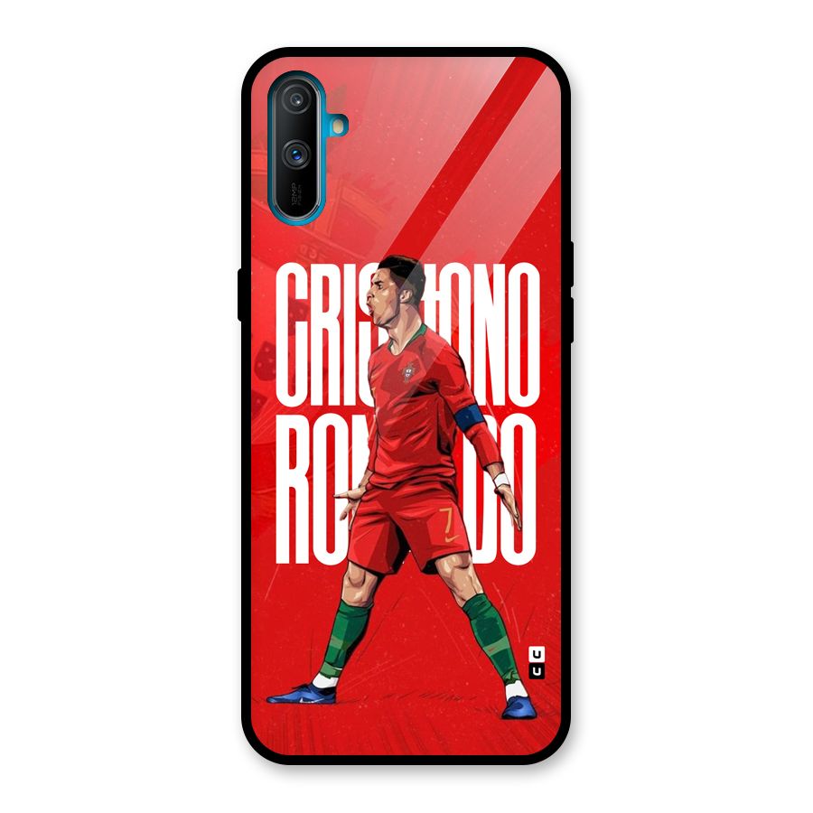 Soccer Star Roar Glass Back Case for Realme C3