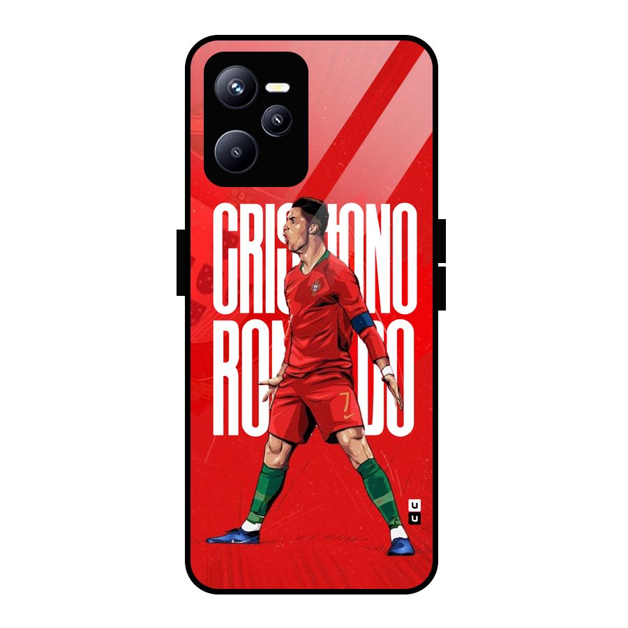 Soccer Star Roar Glass Back Case for Realme C35