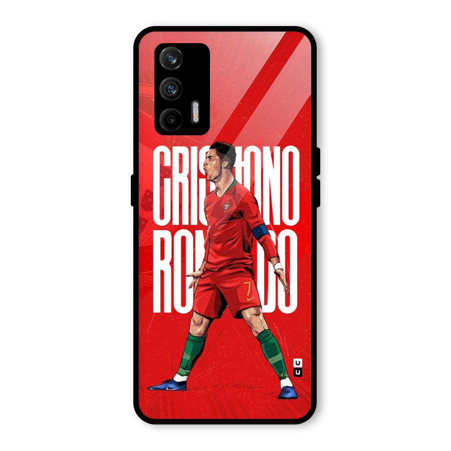 Soccer Star Roar Glass Back Case for Realme GT 5G