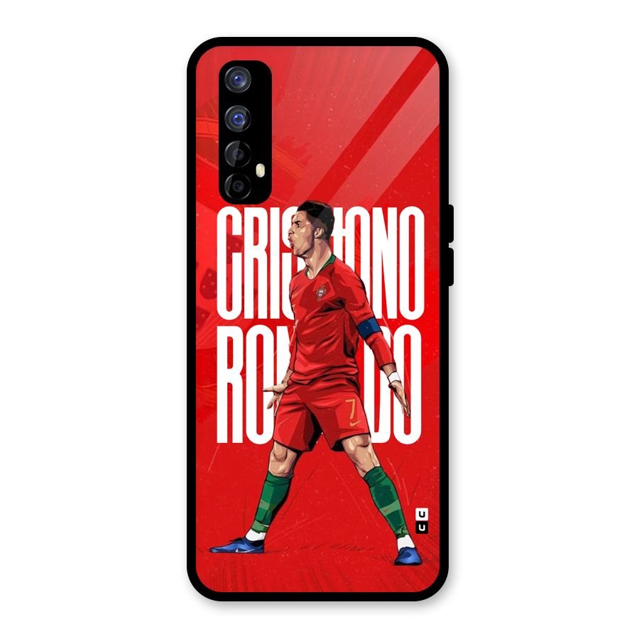 Soccer Star Roar Glass Back Case for Realme Narzo 20 Pro