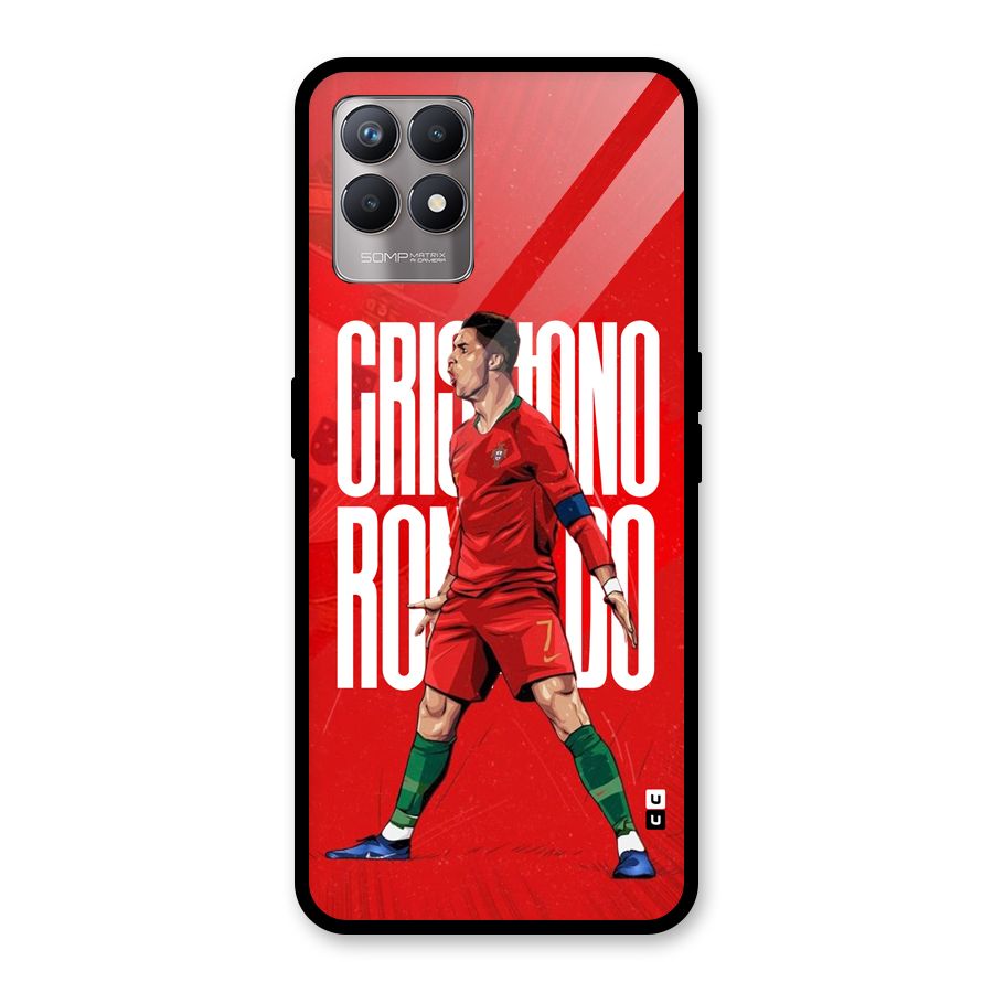 Soccer Star Roar Glass Back Case for Realme Narzo 50