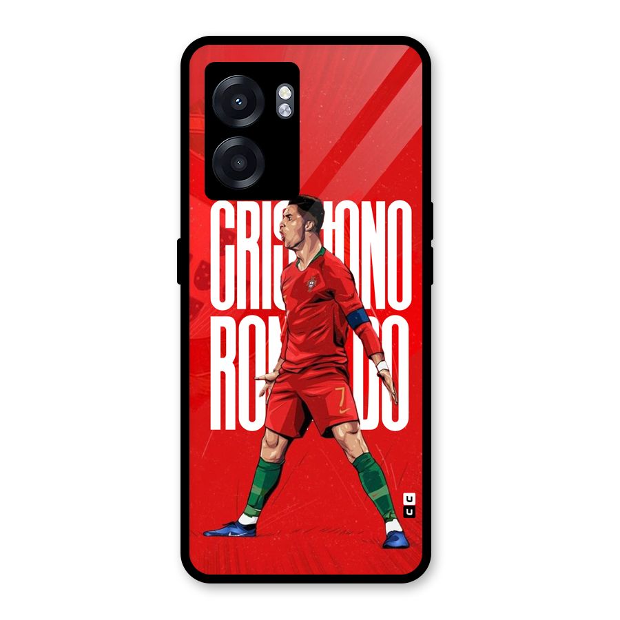 Soccer Star Roar Glass Back Case for Realme Narzo 50 5G