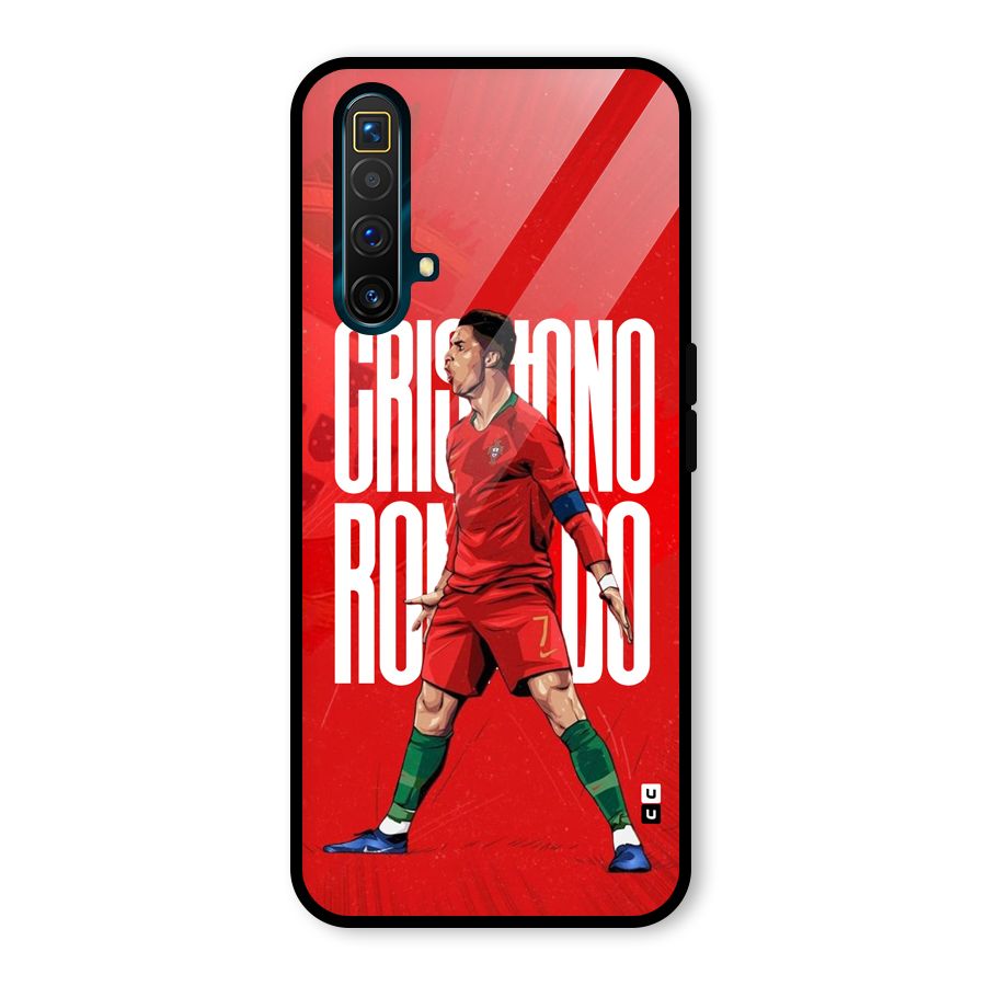 Soccer Star Roar Glass Back Case for Realme X3