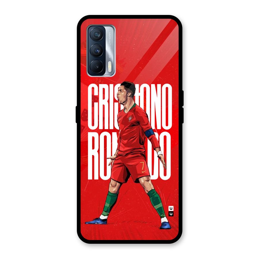 Soccer Star Roar Glass Back Case for Realme X7
