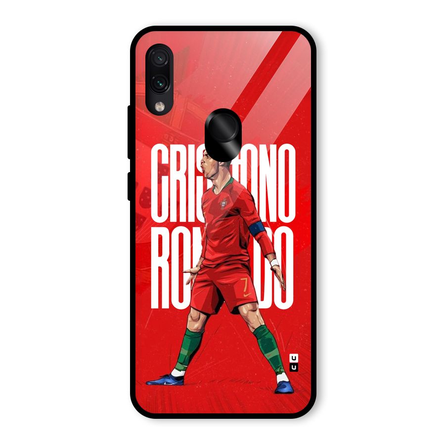 Soccer Star Roar Glass Back Case for Redmi Note 7 Pro