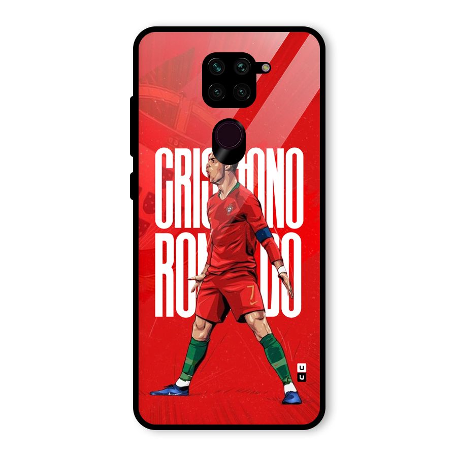 Soccer Star Roar Glass Back Case for Redmi Note 9