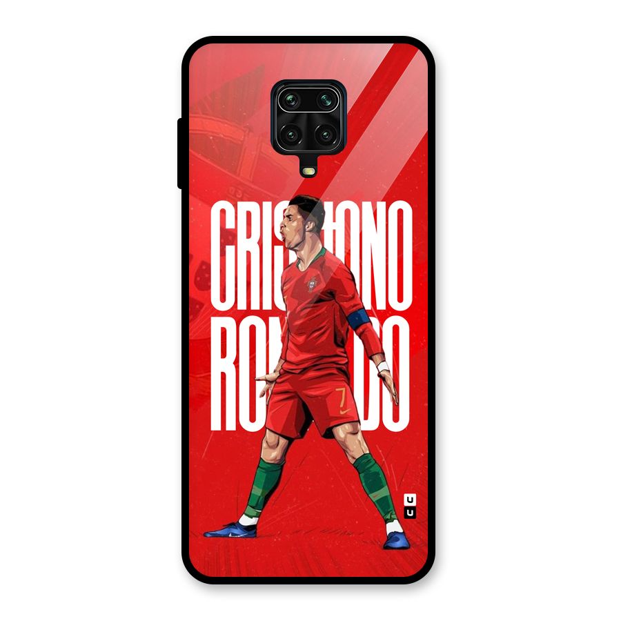 Soccer Star Roar Glass Back Case for Redmi Note 9 Pro