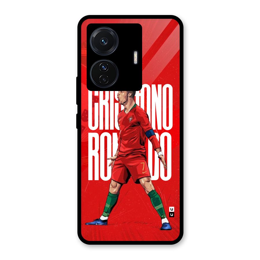 Soccer Star Roar Glass Back Case for Vivo T1 Pro
