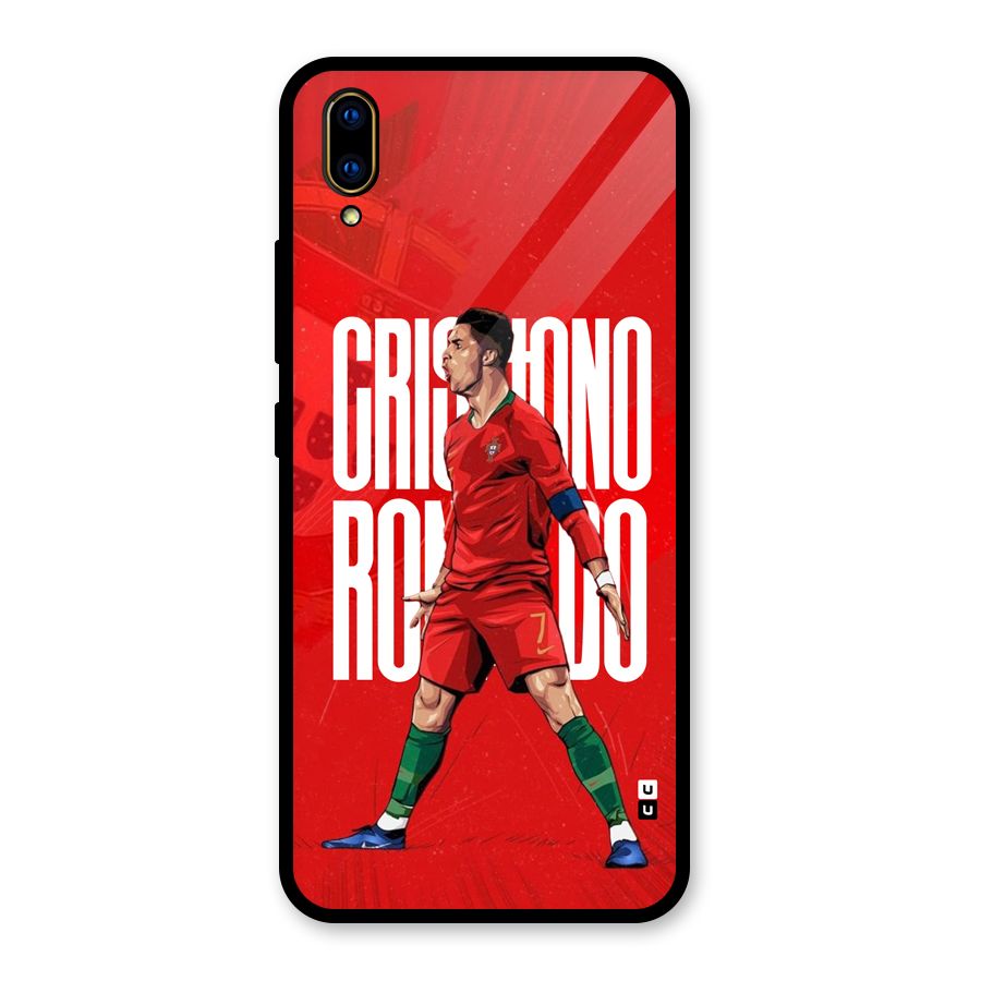 Soccer Star Roar Glass Back Case for Vivo V11 Pro
