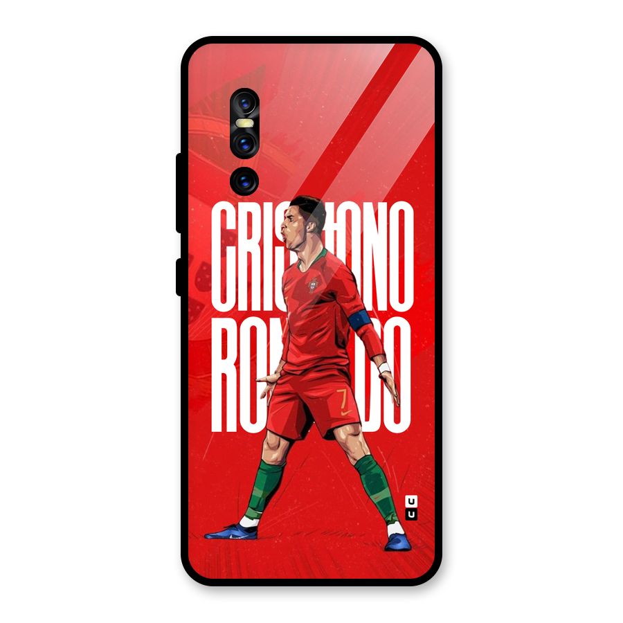 Soccer Star Roar Glass Back Case for Vivo V15 Pro