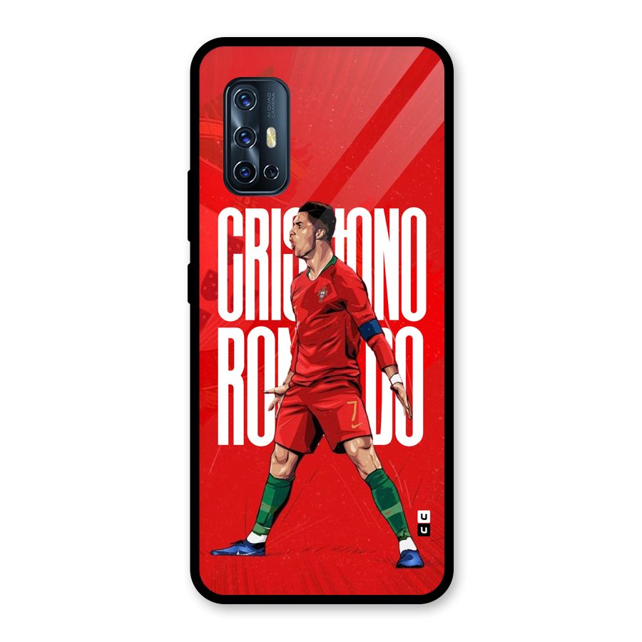 Soccer Star Roar Glass Back Case for Vivo V17