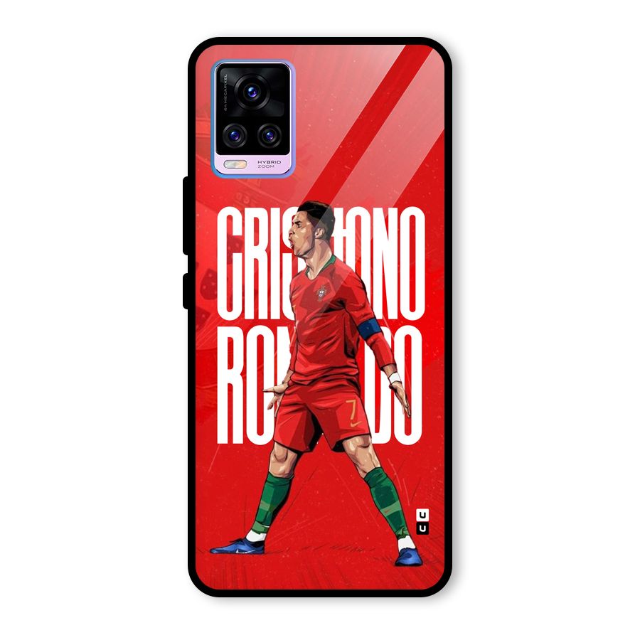 Soccer Star Roar Glass Back Case for Vivo V20 Pro
