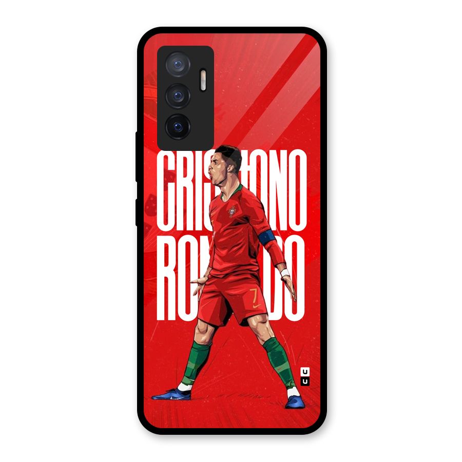 Soccer Star Roar Glass Back Case for Vivo V23e