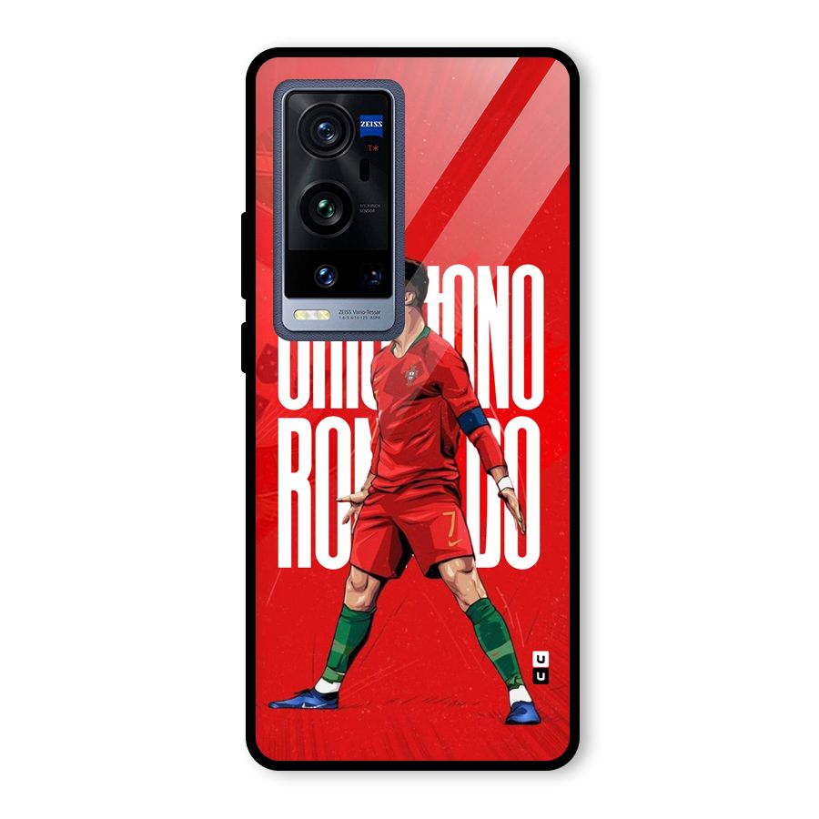 Soccer Star Roar Glass Back Case for Vivo X60 Pro Plus