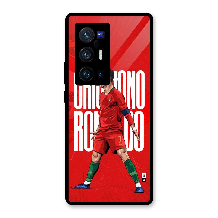 Soccer Star Roar Glass Back Case for Vivo X70 Pro Plus