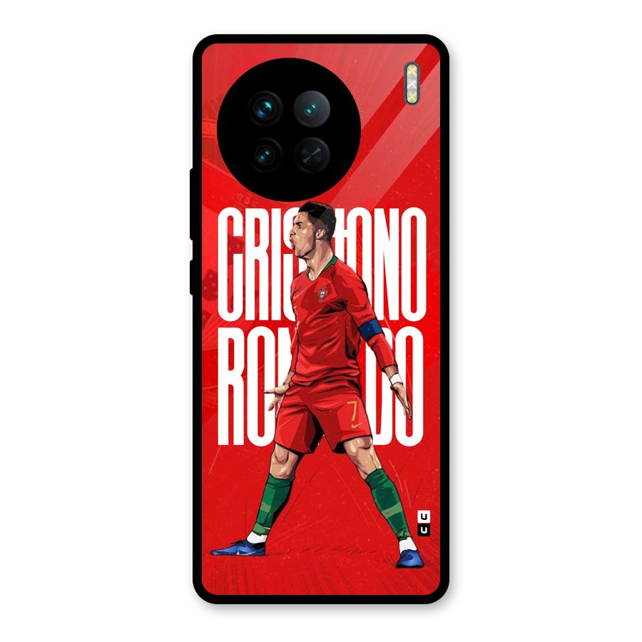 Soccer Star Roar Glass Back Case for Vivo X90