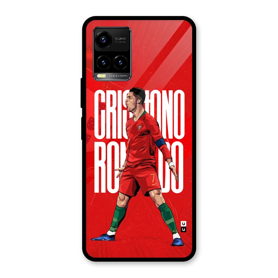 Soccer Star Roar Glass Back Case for Vivo Y21T
