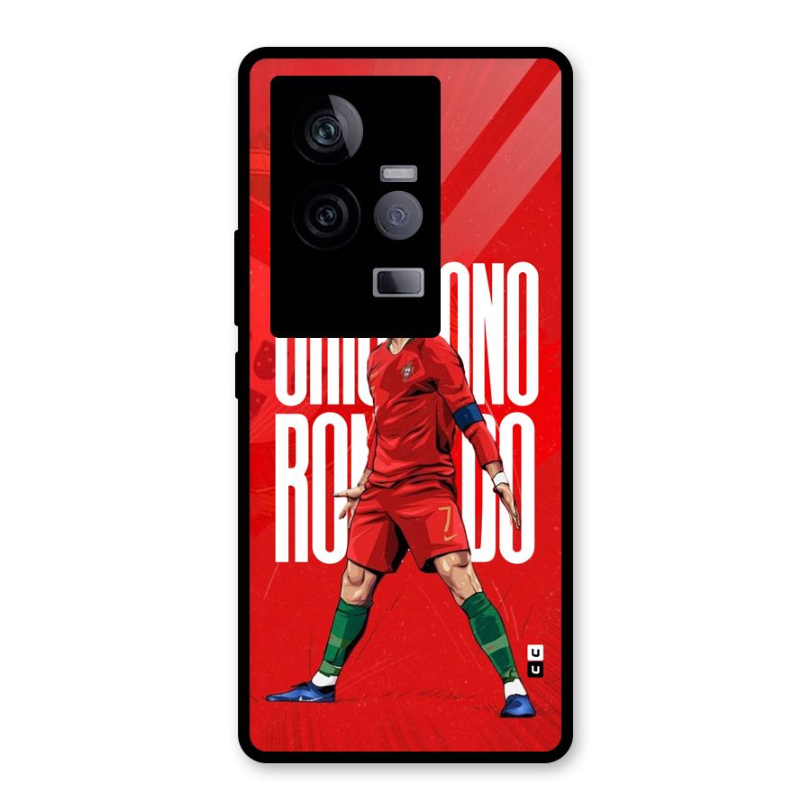 Soccer Star Roar Glass Back Case for Vivo iQOO 11 5G
